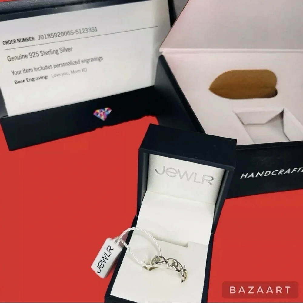 Sz 6 925 silver triple infinity ring by jewlr for daughter